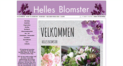 Desktop Screenshot of hellesblomster.com