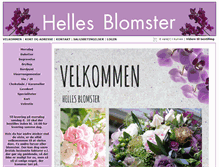 Tablet Screenshot of hellesblomster.com